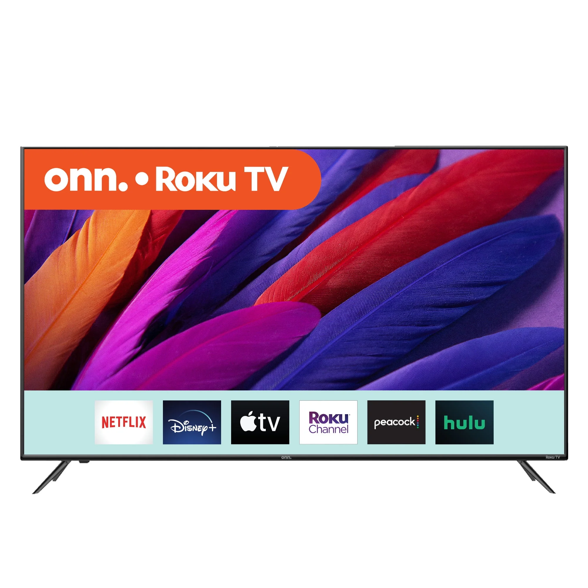 onn. 55” Class 4K UHD (2160P) LED Roku Smart Television HDR (100012586)