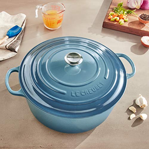 Le Creuset Enameled Cast Iron Signature Round Dutch Oven, 13.25 qt., Cerise