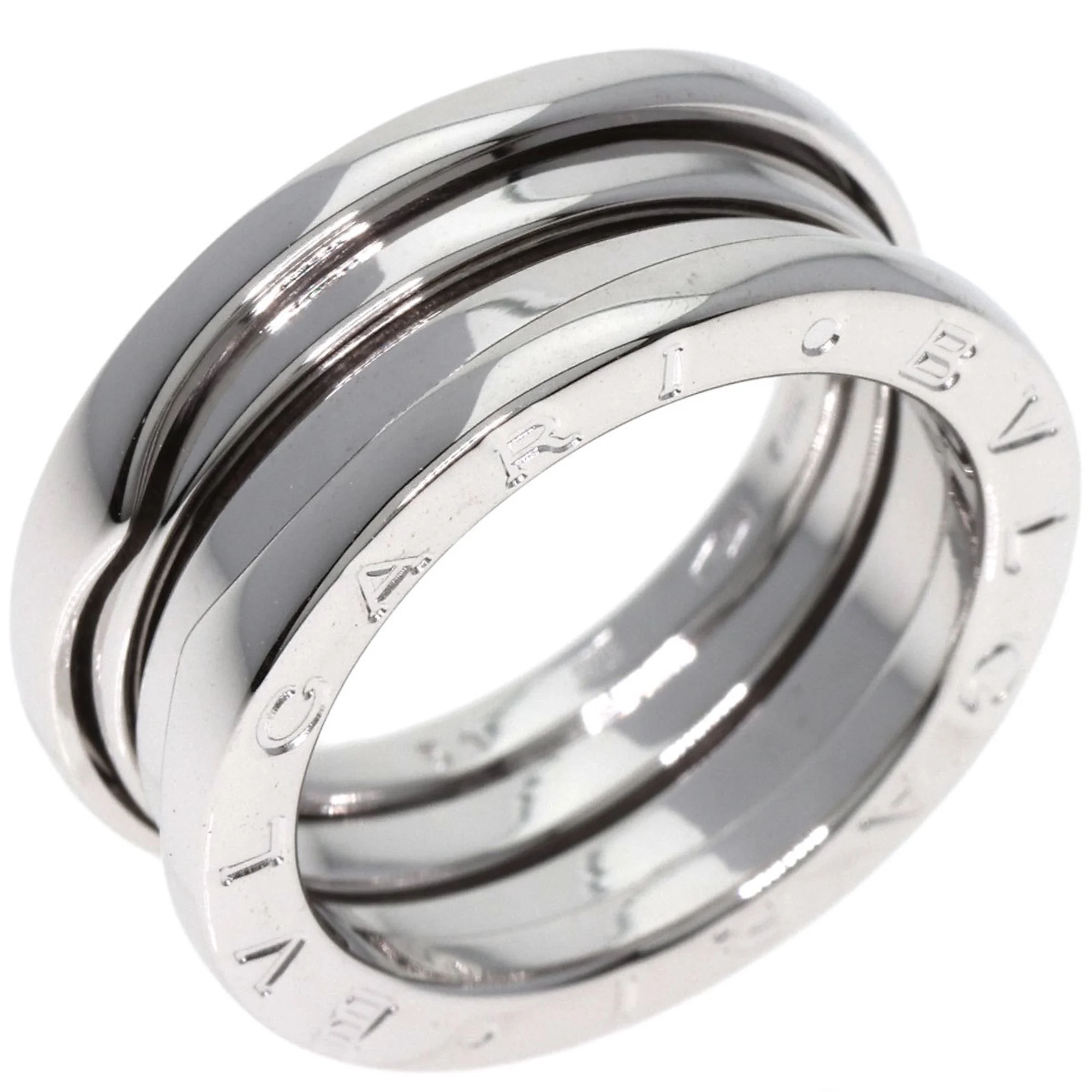 Pre-Owned Bvlgari B-zero1 3 Band #51 Ring K18 White Gold Women's BVLGARI (Good)