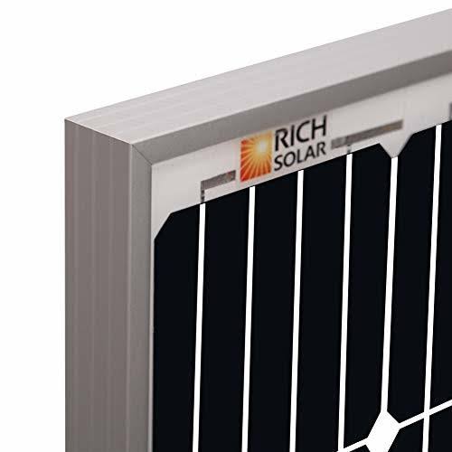 Rich Solar 100 Watt 12 Volt Monocrystalline Solar Panel High Efficiency Solar Module Charge Battery for RV Trailer Camper Marine