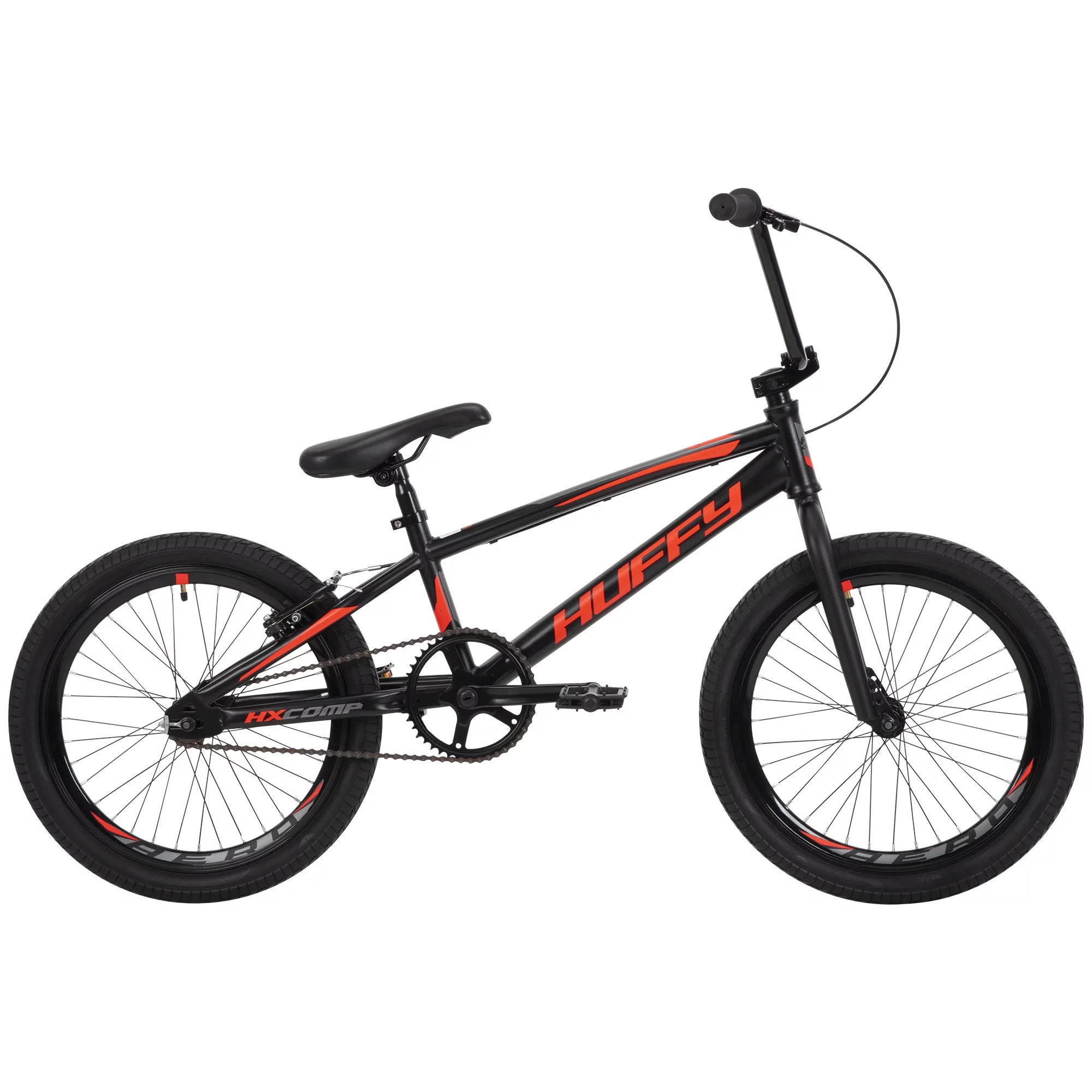Huffy 20 BMX Race HX-Comp Boys' Bikes , Boys and Girls Ages 5 Years,  Black / Neon Red