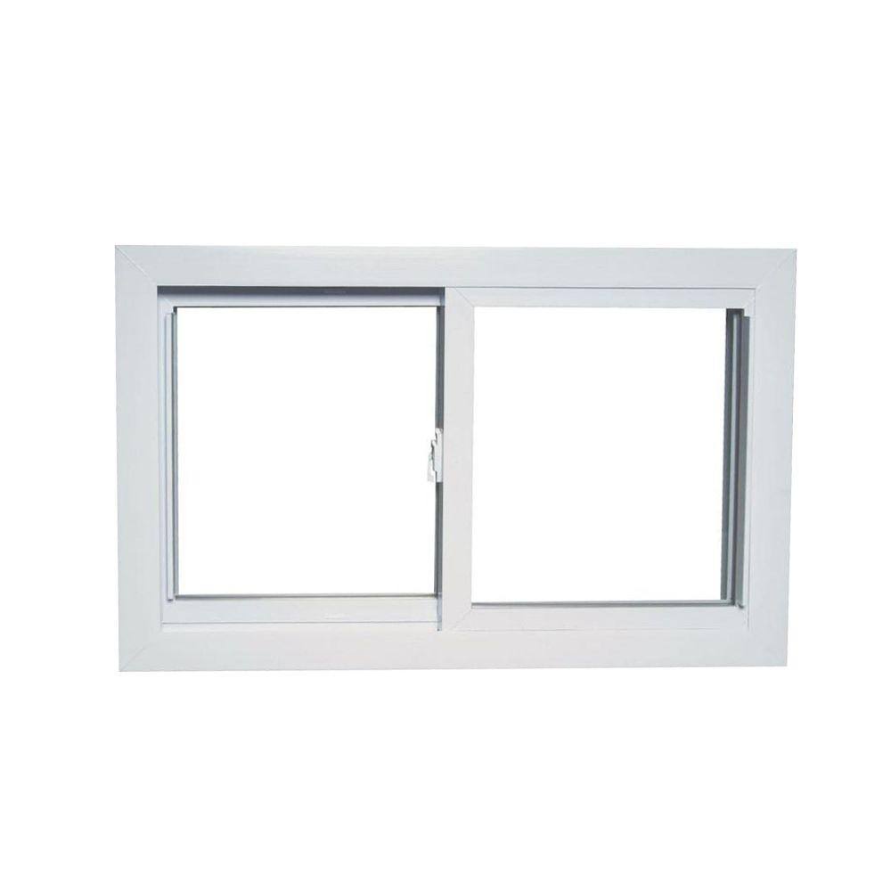 American Craftsman 45 in. x 25 in. 70 Series Universal/Reversible Sliding Dual Venting Buck Vinyl Window in White 4525787