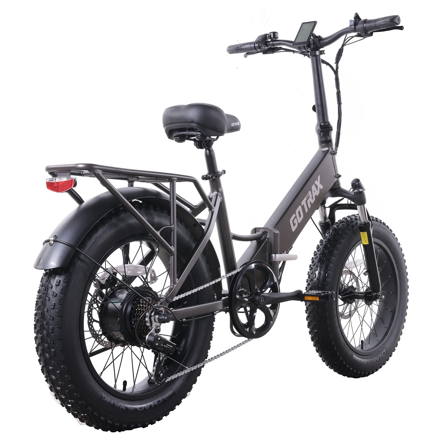 GOTRAX F3 500W Fat Tire Electric Bikes for Adults, 20" x 4" Off Road Tires 20MPH 60miles, Front suspension Folding Commuter E-Bike for Adult
