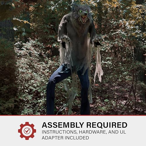 Haunted Hill Farm Motion-Activated 7.5-Ft. Tall Smoldering Ghoul