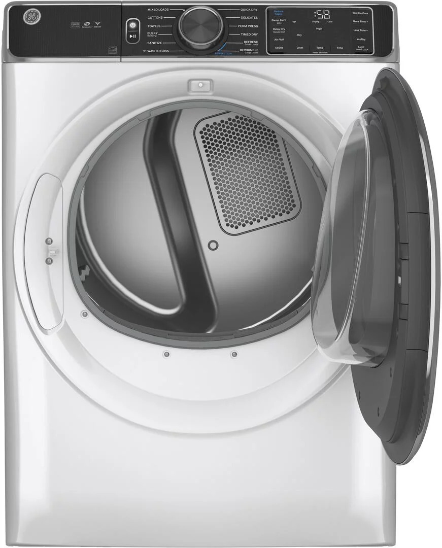 Ge Gfd85es 28" Wide 7.8 Cu Ft. Energy Star Rated Electric Dryer - White