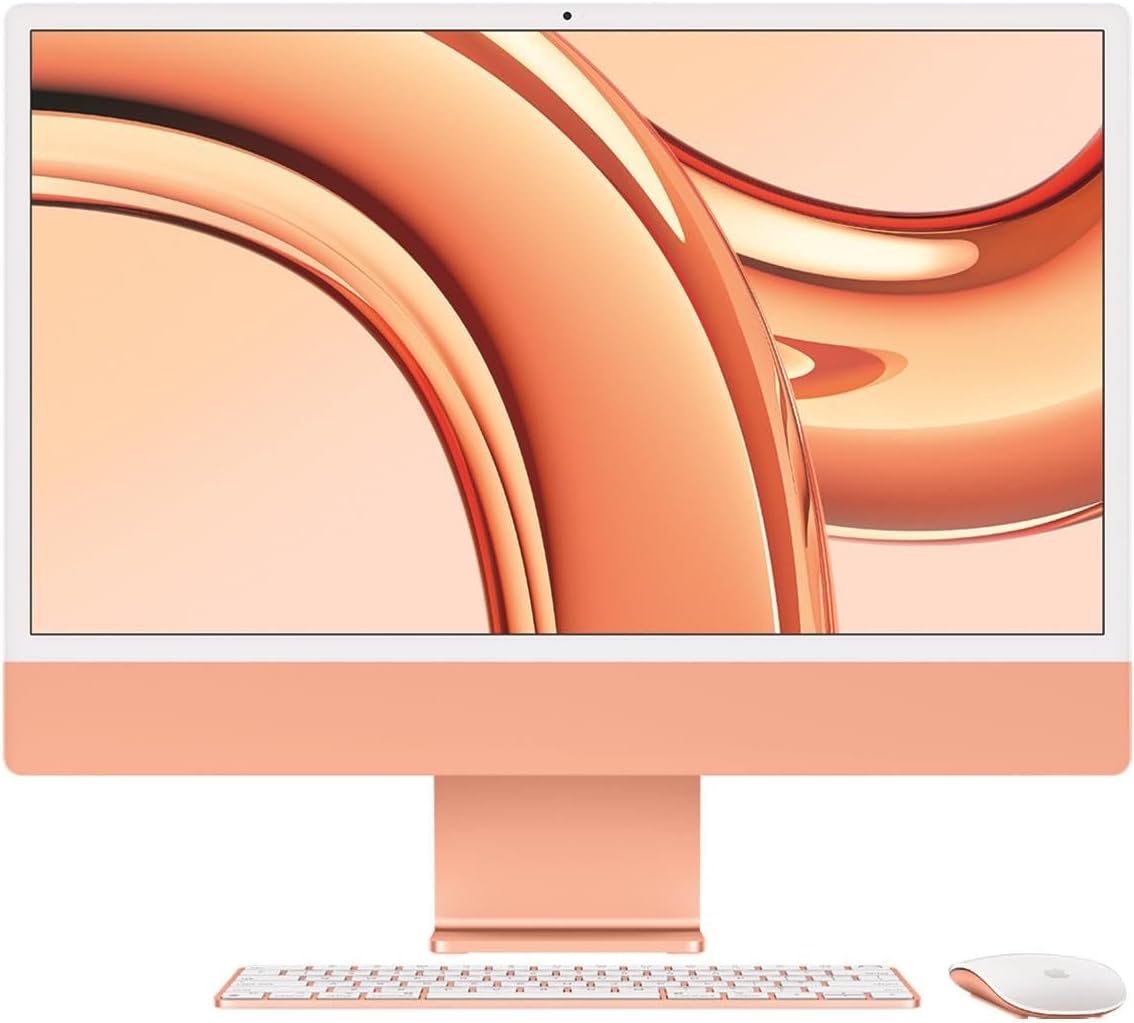 Apple 2023 iMac All-in-One Desktop Computer with M3 chip: 24-inch Retina Display, 8-core CPU, 8-core GPU, 16GB Unified Memory, 256GB SSD Storage