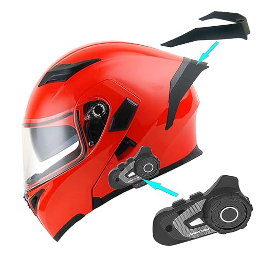 1Storm Motorcycle Modular Full Face Helmet Flip up Dual Visor Sun Shield: HB89