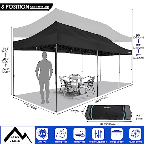 COBIZI 13x26 Pop Up Tent 13x26 Canopy with Sidewalls Heavy Duty Canopy Party Tent for Parties