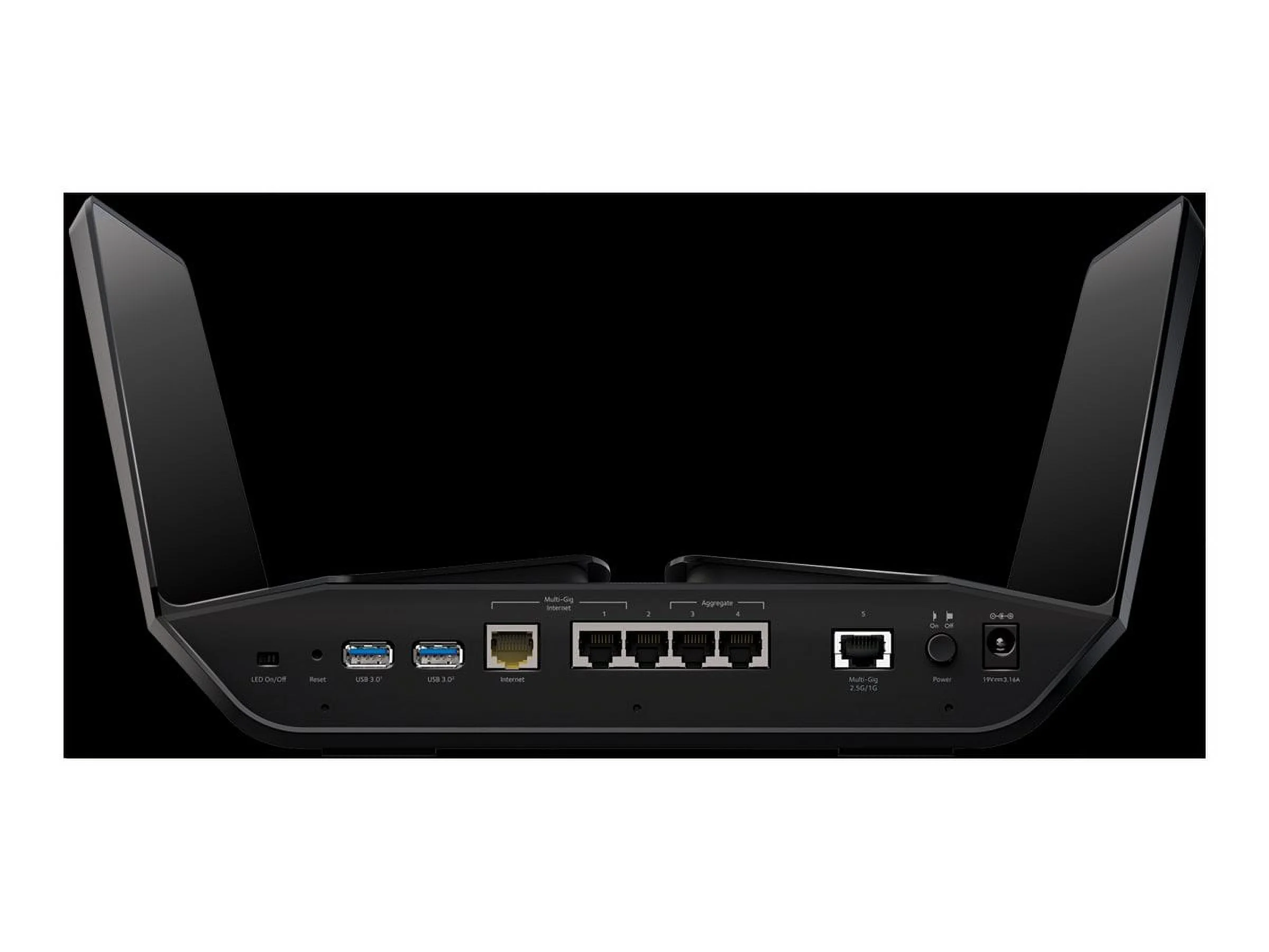 NETGEAR Nighthawk® Tri-band AX12 12-Stream AX11000 Tri-Band WiFi Router (RAX200-100NAS)