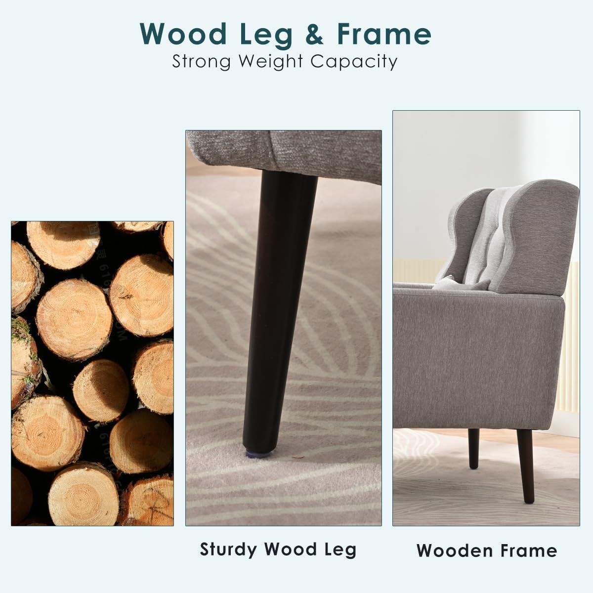 Modern Accent Chair,Chenille Arm Chairs for Living Room,Upholstered Mordern Armchair,Comfy Soft Padded Lounge Chair in Small Space, Bedroom, w/Pillow