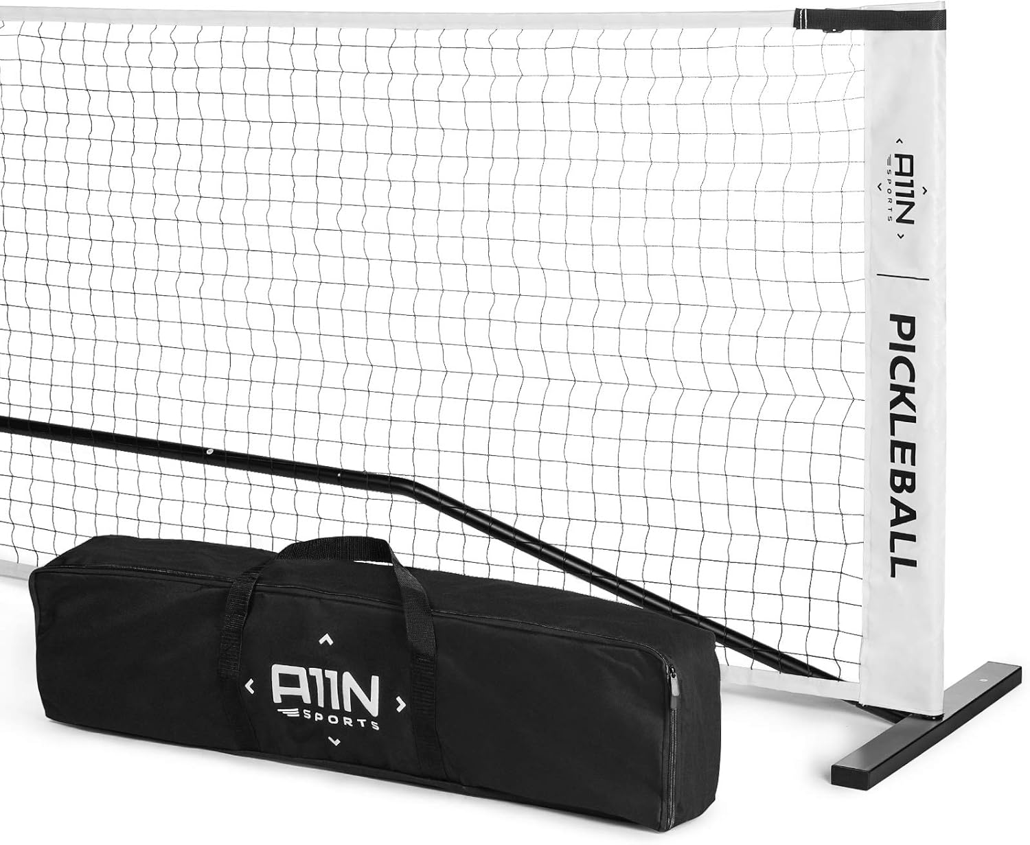 A11N Portable Pickleball Net System, Designed for All Weather Conditions with Steady Metal Frame and Strong PE Net
