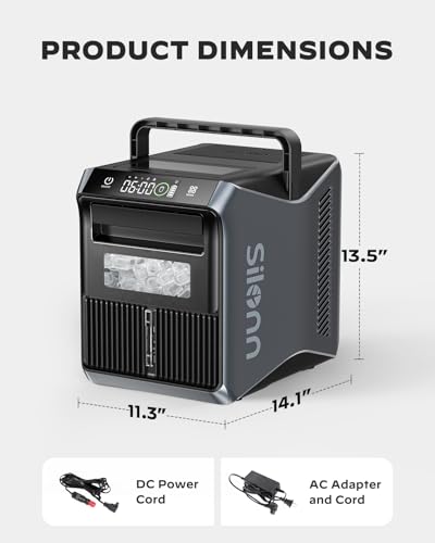Nugget Ice Maker Countertop, Silonn Chewable Pellet Ice Machine with Self-Cleanin Function, 33lbs/24H Portable Ice Makers for Home Kitchen Officce