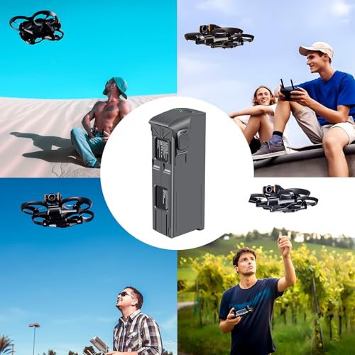 Fantasyo Avata 2 Series Battery 3 Packs 2150mAh and Triple Avata 2 Series Two-Way Charging Hub Kit Compatible with DJI Avata 2 Drone