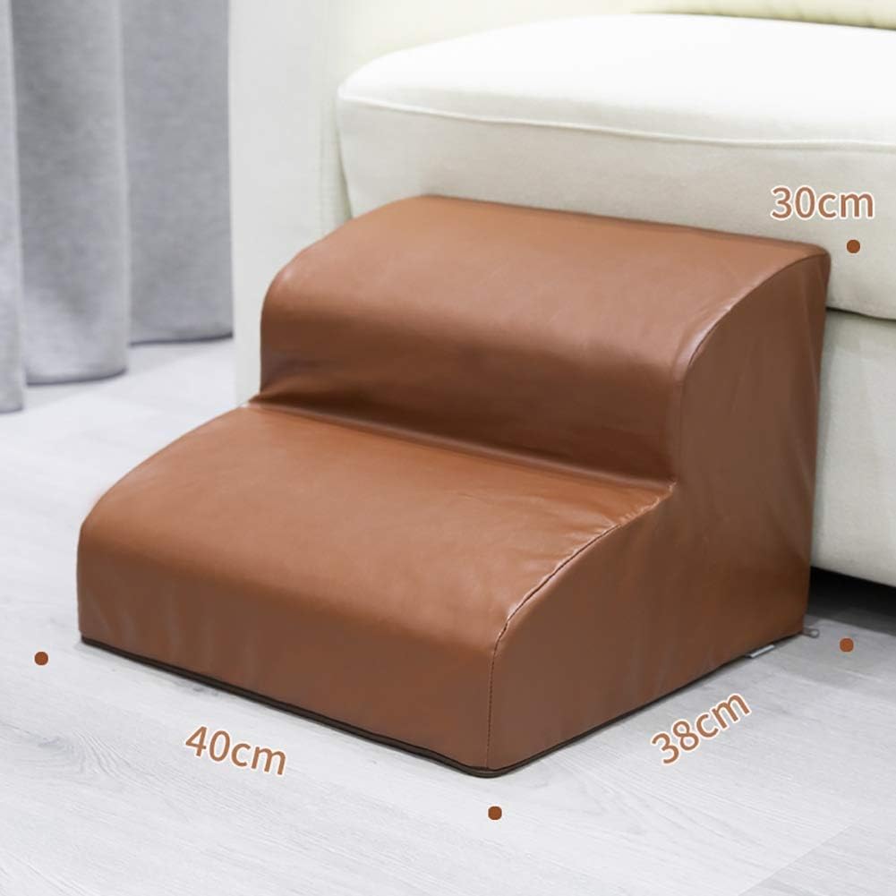 PET STEPS - Dog and Cats Stairs - Lightweight Durable Frame Supports up to 55kg - Non-Slip Feet Provide Added Security Pack of 2