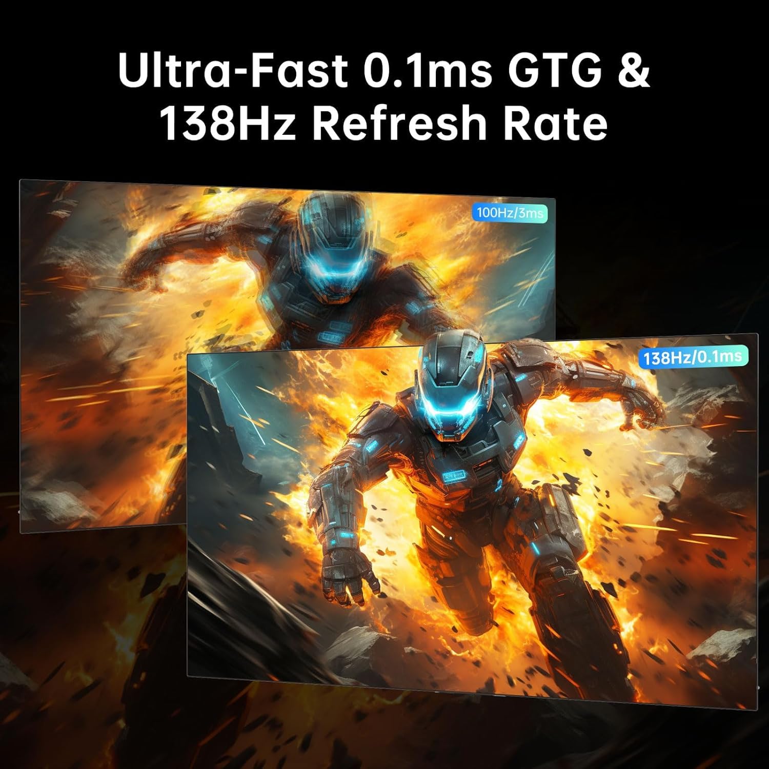 KTC 48 Inch 4K OLED Gaming Monitor, 0.1ms GTG 138Hz, 134% sRGB, 4-Side Frameless, Type-C 90W, Speakers,Remote, Freesync G-Sync, DP/HDMI/USB, VESA
