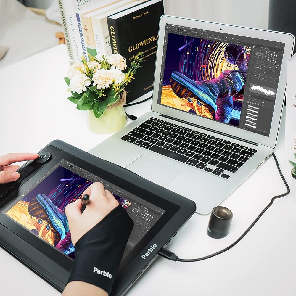 Parblo Graphic Drawing Monitor Coast12 Pro Drawing Tablet with Screen Drawing Monitor Pen Display with Stand Tilt Function Battery-Free Stylus 8192