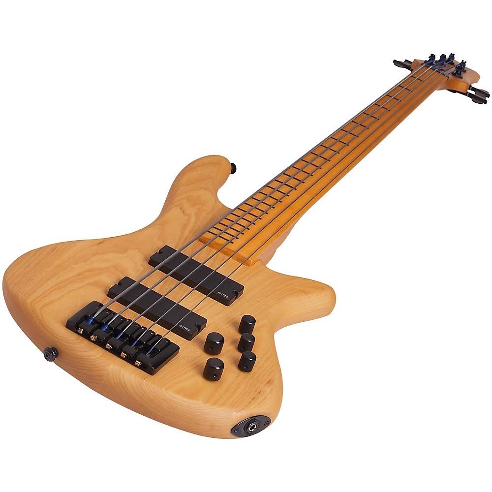 Schecter Session Stiletto 5 Fretless Electric Bass Aged Natural Satin