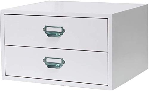 File Cabinets Wood Multifunctional Office Supplies Multilayer Desktop Organizer Storage Box with Drawers for Monitor Stand/Printer Platform-File Rack