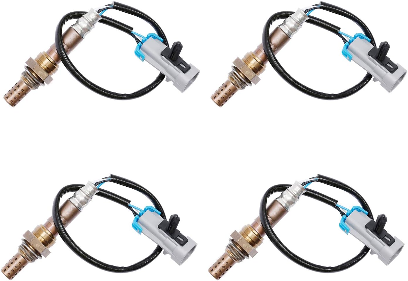 O2 Oxygen Sensor Upstream Downstream 4Pcs Replacement for Cadillac Escalade Chevrolet Silverado Suburban & More Replaces# 234-4668, 15284, 21546