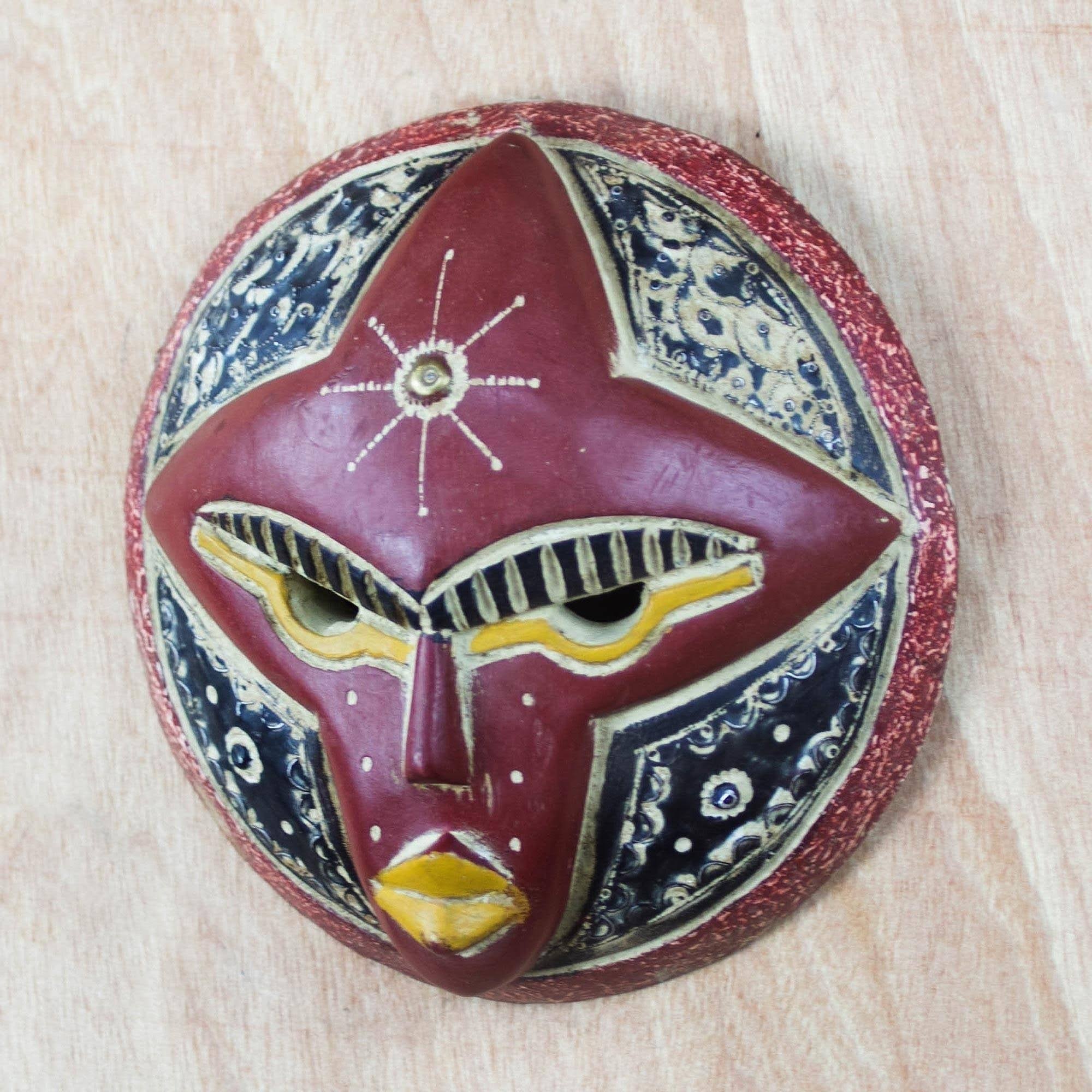 Handmade Zulu Beauty African Wood Mask (Ghana)