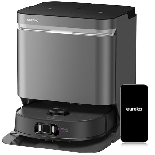Eureka E20 Plus Robot Vacuum and Mop Combo, Robot Vacuum Cleaner with Bagless Self Emptying Station