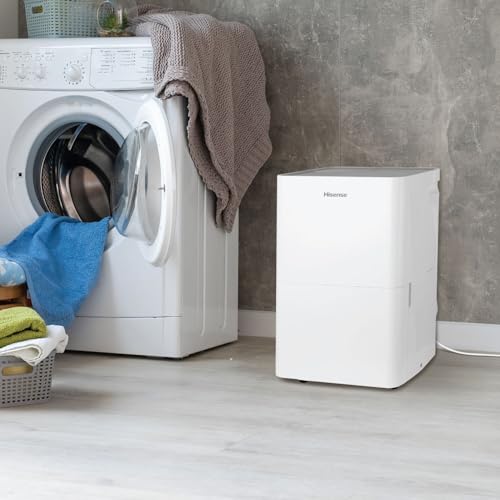 Hisense Energy Star 25-Pint Portable Dehumidifier with Auto-Shutoff, Home Dehumidifier and Moisture Absorber For Basement, Garage