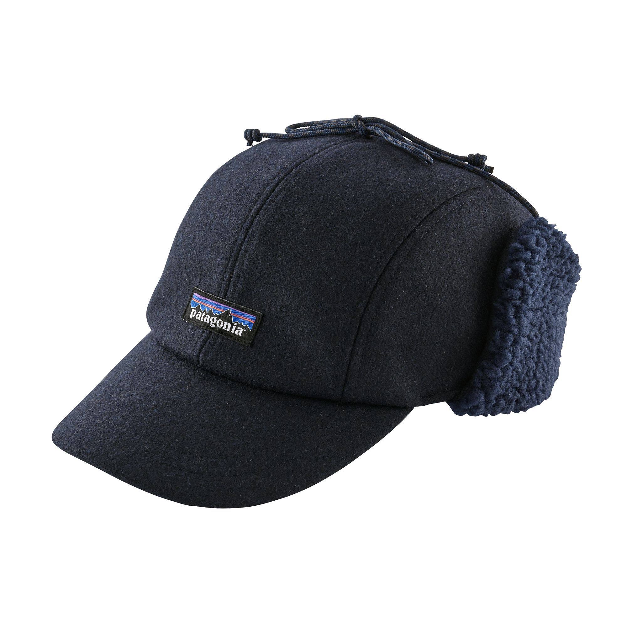 Patagonia Recycled Wool Ear Flap Cap - Classic Navy