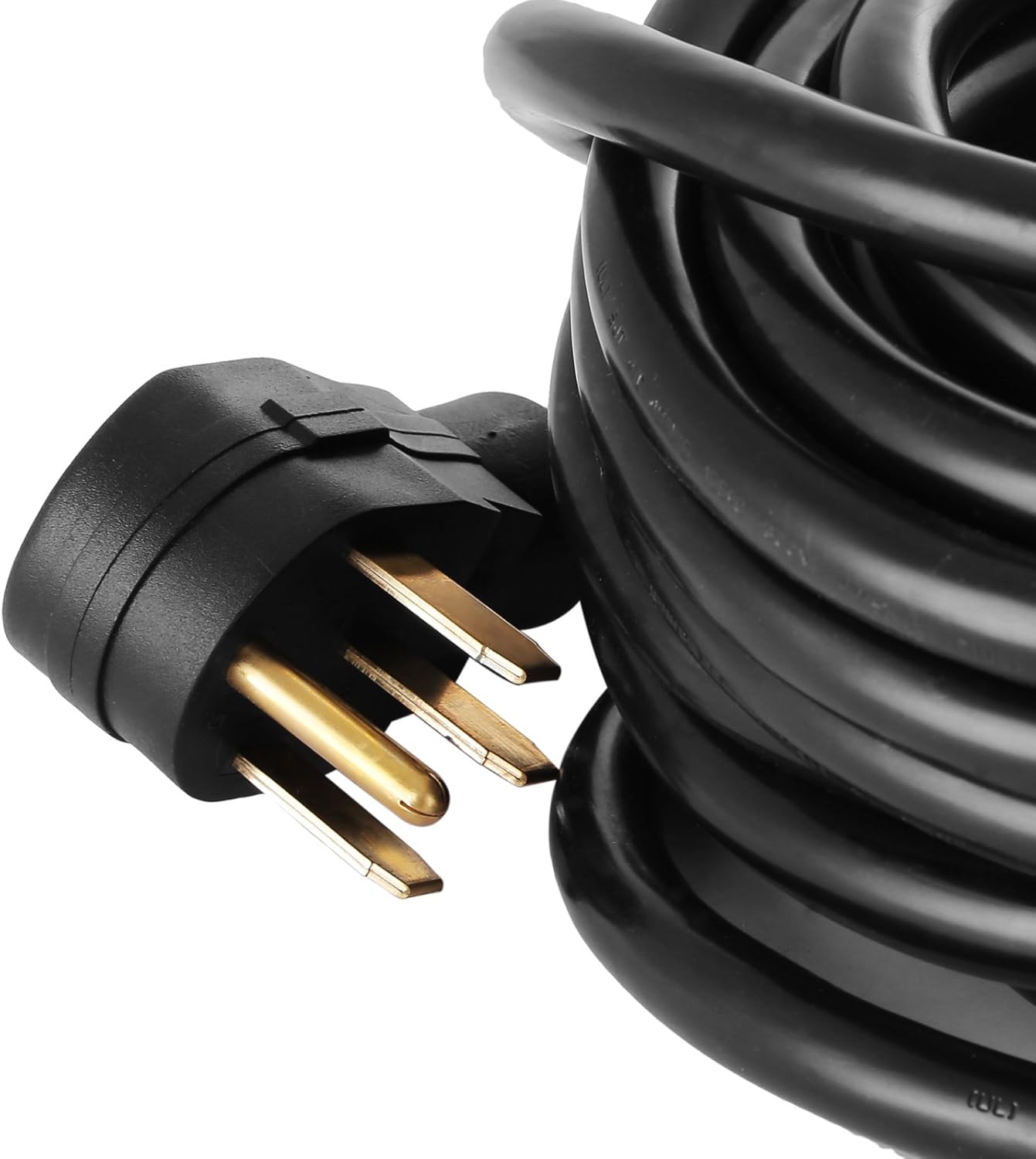 Happybuy RV Power Cord 36Ft 30 Amp RV Extension Cord AWG10 30 amp rv Extension Cord Truck Trailer Motorhome Camper RV Cord Grip Handles Camper