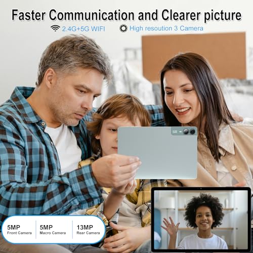 2025 Latest 11 inch Tablet Android 14 2000 * 1200 2K Display 2 in 1 Tablets, T616, 18GB RAM+128GB ROM+1TB Expand, 5+5+13MP Camera, 9000mAh