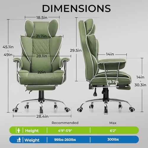 GTRACING Gaming Chair,Office Chair with Pocket Spring Lumbar Support