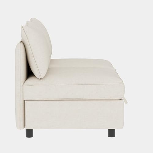 Oversized Modular Storage Sectional Sofa Customizable Seating Group Sofa&Couch Convertible Sleeper Sofabed with Movable Ottomans and Seat