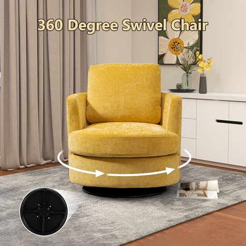 ODUWA Swivel Barrel Chair Set of 2