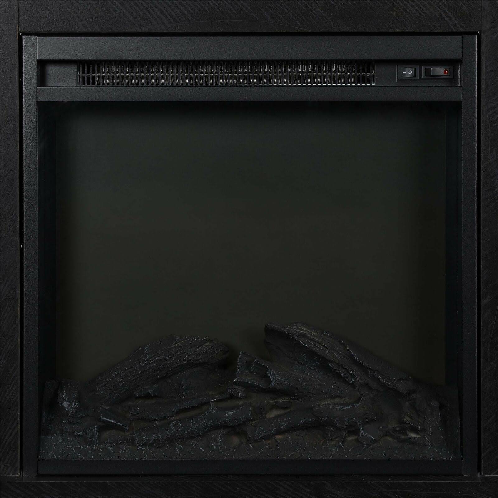 Ameriwood Home Chicago Fireplace TV Console for TVs Up to 50 inch, Black