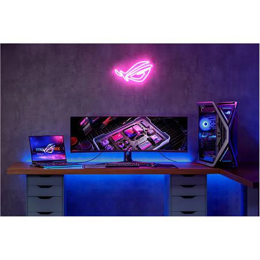 ASUS ROG Strix 49" Ultra-wide Curved HDR Gaming Monitor (XG49WCR) - Dual QHD 32:9 (5120 x 1440), 165Hz, Extreme Low Motion Blur Sync, USB-C, RJ45