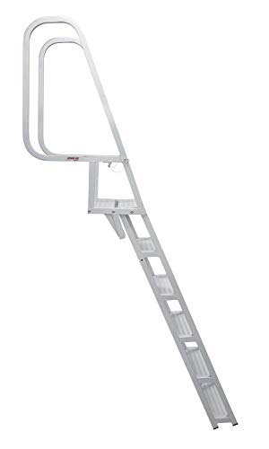 Extreme Max 3005.3913 Deluxe Flip-Up Dock Ladder with Welded Step Assembly - 4-Step