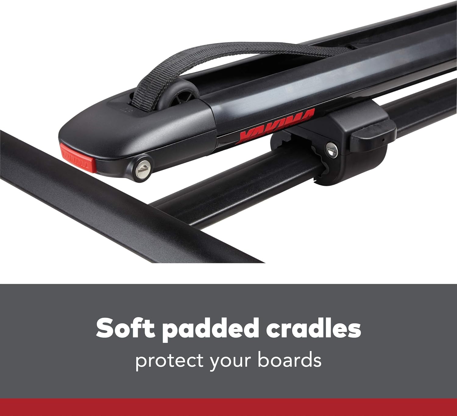 YAKIMA - SUPDawg Rooftop Mounted Stand Up Paddleboard Rack for Vehicles, Carries Up To 2 Boards