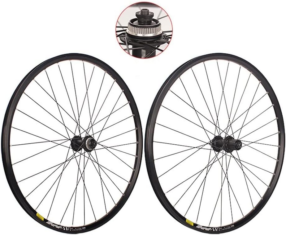 Mountain Bike Wheelset 26" 27.5" 29" Bicycle Rim MTB Centerlock Disc Brake Wheels Quick Release 32 Holes Cassette Hub for 7/8/9/10 Speed 1920g (Color