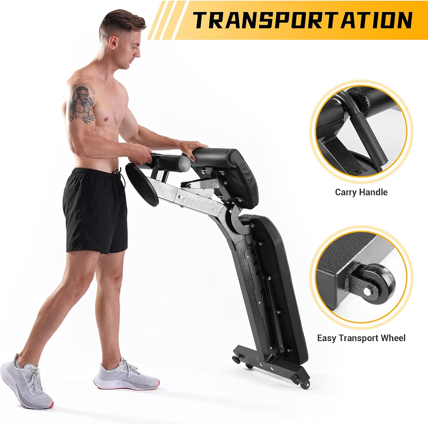 SHAP+ Adjustable Weight Bench, Adjustable Strength Training Bench with Leg Extension for Home Gym. Weight Training Bench for Dumbbell Training.