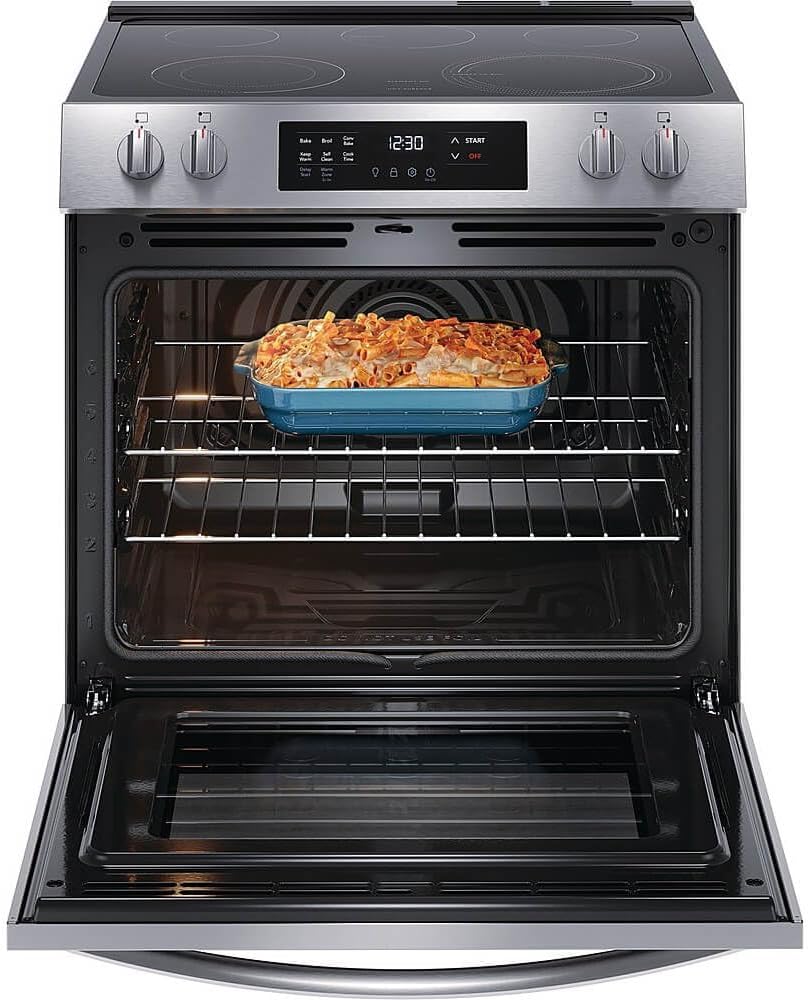 Frigidaire FCFE3083AS 5.3 Cu. Ft. Stainless Steel Freestanding Electric Range with Convection Bake
