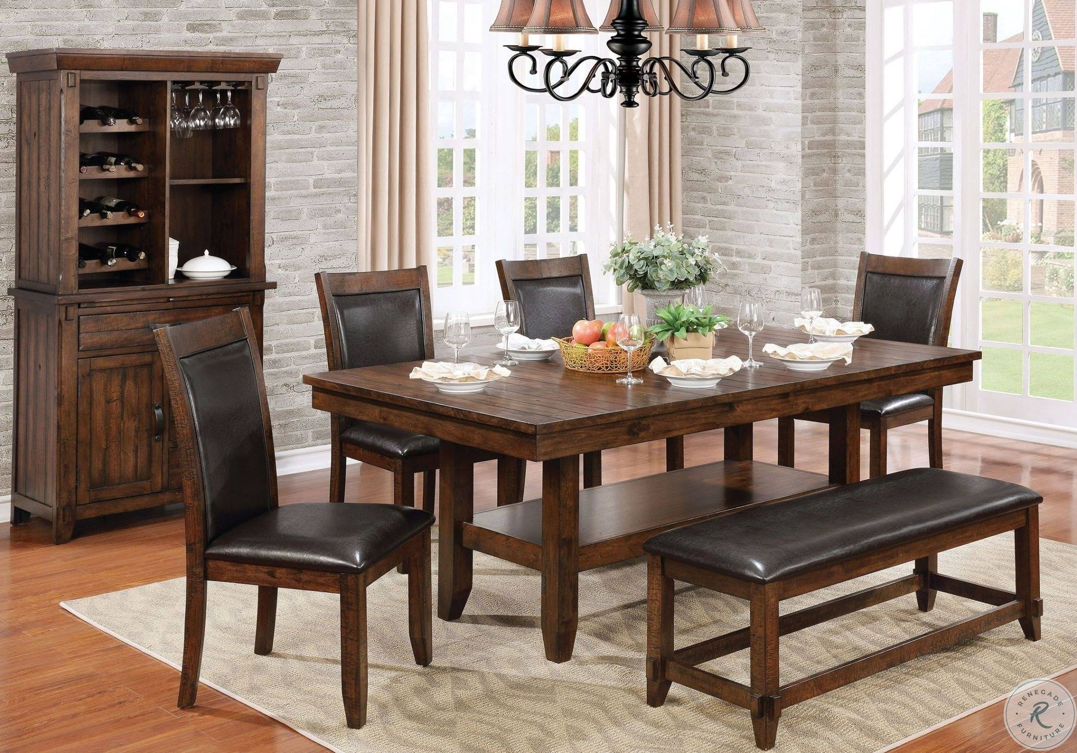 Furniture of America Meagan I Brown/Espresso Bench