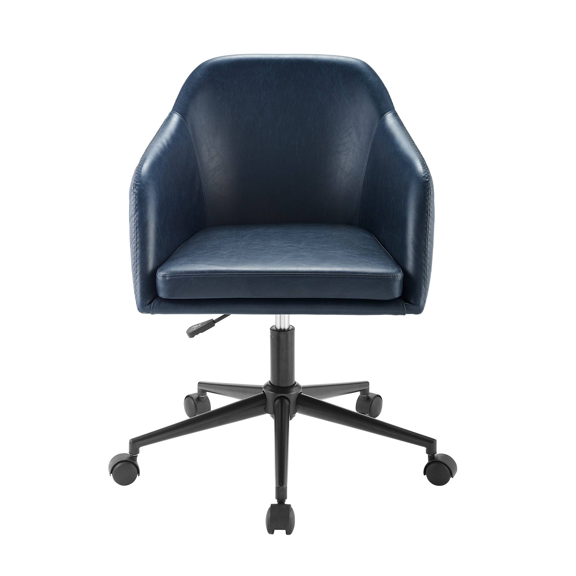 Carson Carrington Quilted Upholstered Swivel Office Chair - Green