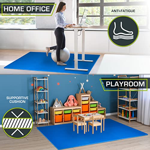 ProsourceFit Extra Thick Puzzle Exercise Mat , EVA Foam Interlocking Tiles for Protective, Cushioned Workout Flooring for Home and Gym Equipment