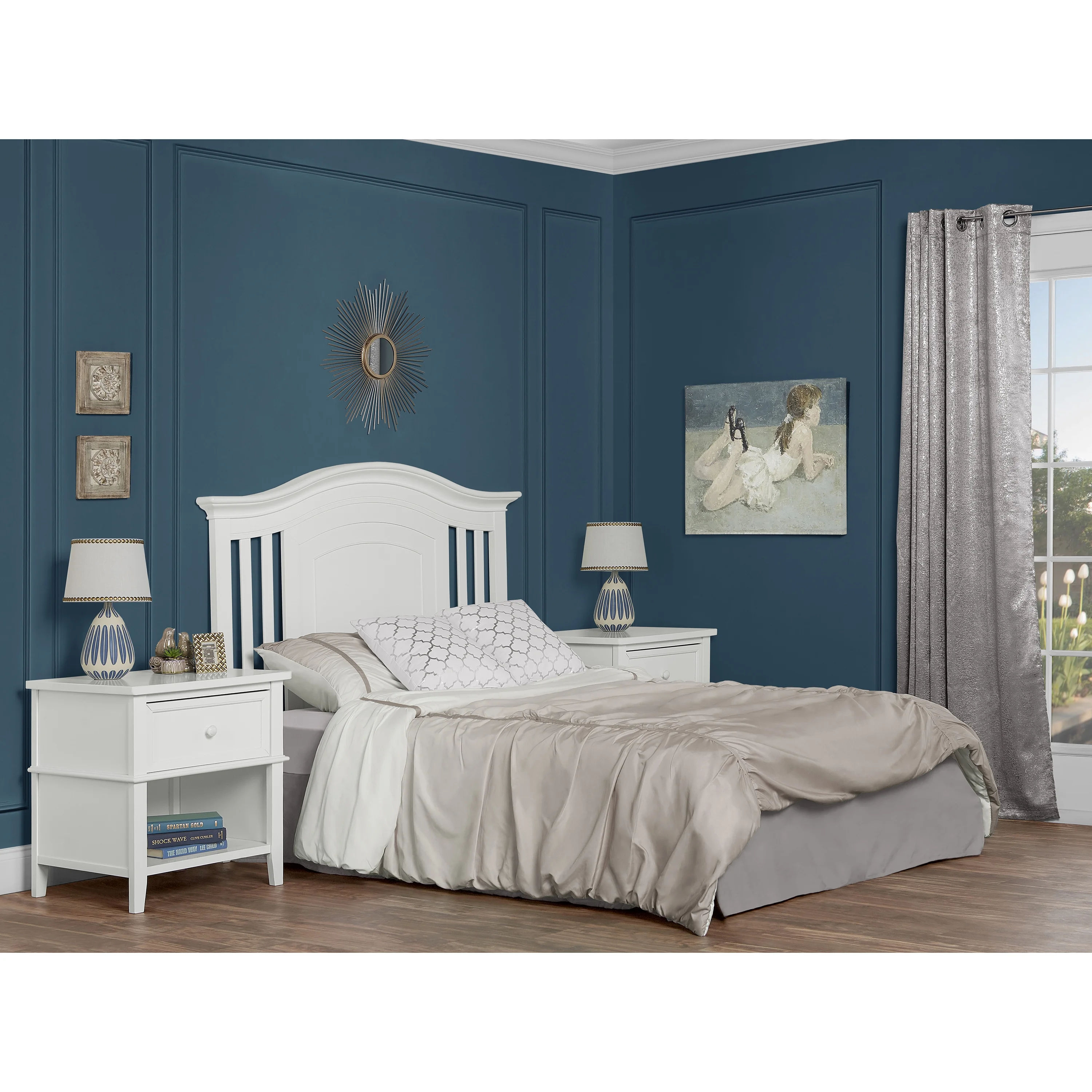 Evolur Fairbanks 5-in-1 Convertible Crib White - Radiant Selections