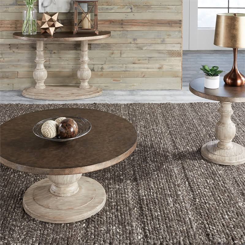 Liberty Furniture Alamosa Half Moon Sofa Table - 108-OT1030