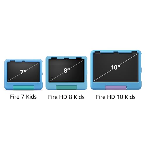 Amazon Fire HD 10 Kids tablet (newest model) ages 3-7 | Bright 10.1" HD screen with included ad-free and exclusive content, robust parental controls