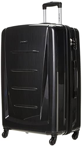 Samsonite Winfield 2 Hardside Expandable Luggage with Spinner Wheels, Brushed Anthracite, Checked-Large 28-Inch