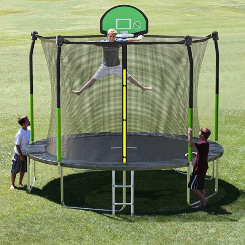 SKOK Trampoline 8FT 10FT 12FT 14FT 15FT Trampolines with Enclosure Net