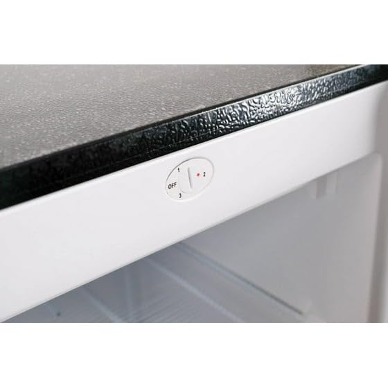 6.5 Cu. Ft. Upright Freezer with Adjustable Temperature, Space-Saving Design, and 6 Shelves &ndash; Platinum Silver - Stainless Steel Look