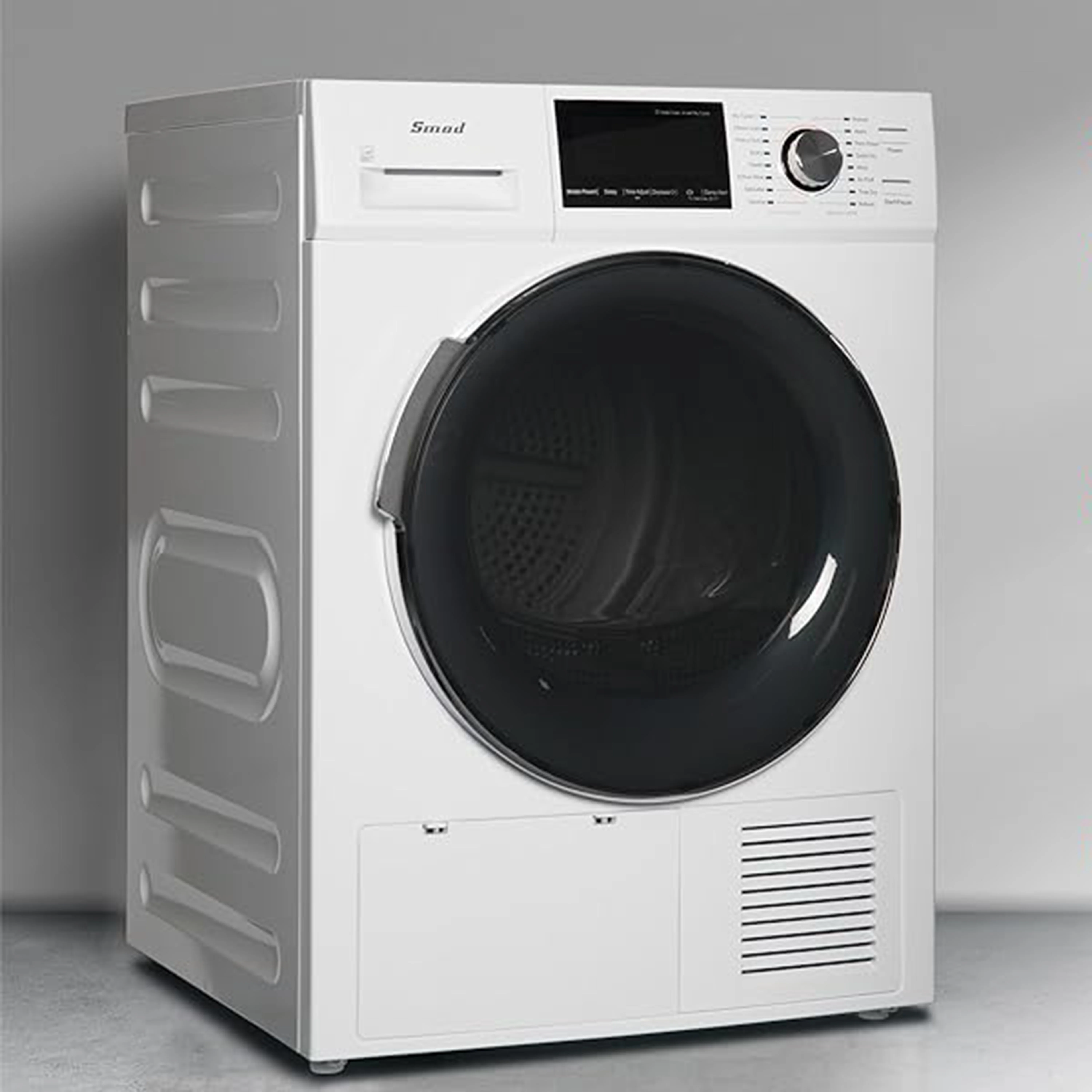 Smad 4.4 Cu ft Ventless Heat Pump Front Load Clothes Dryer with Wrinkle Care,10KG Load, 120V