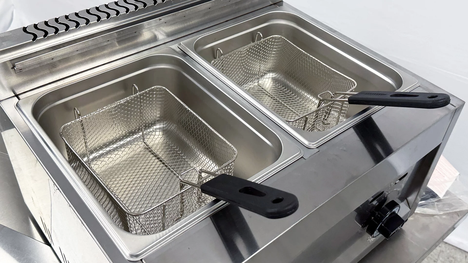 7 gallon Commercial Countertop Double Deep Fryer